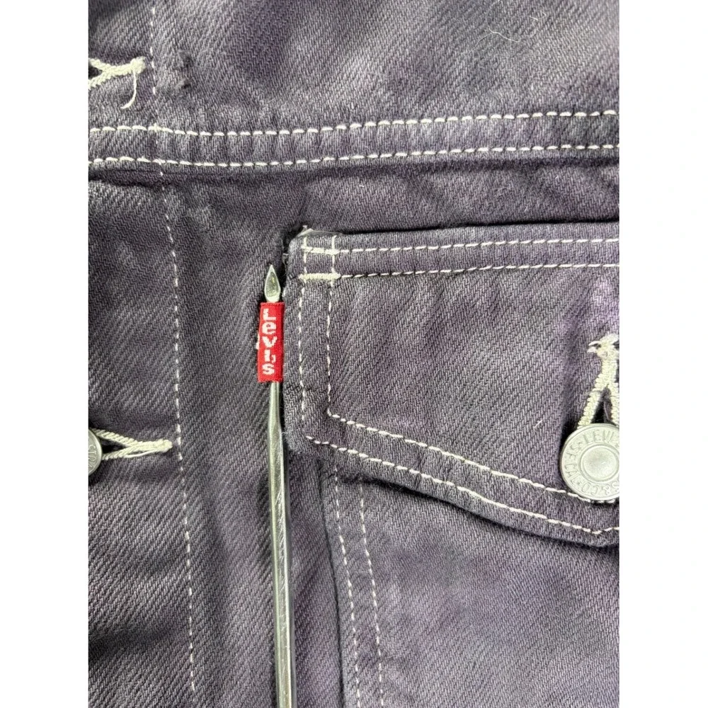 Vtg Levi's Trucker Denim Jacket Men's Purple Staple Limited 72334-0292 | XL